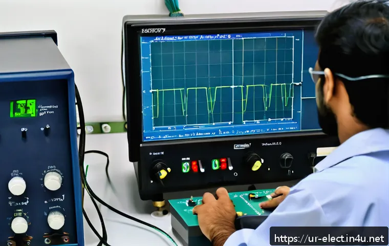 전자기기 자격증 대비 실습 방법 - A professional electronics laboratory setting in Pakistan, showcasing a skilled technician using a m...