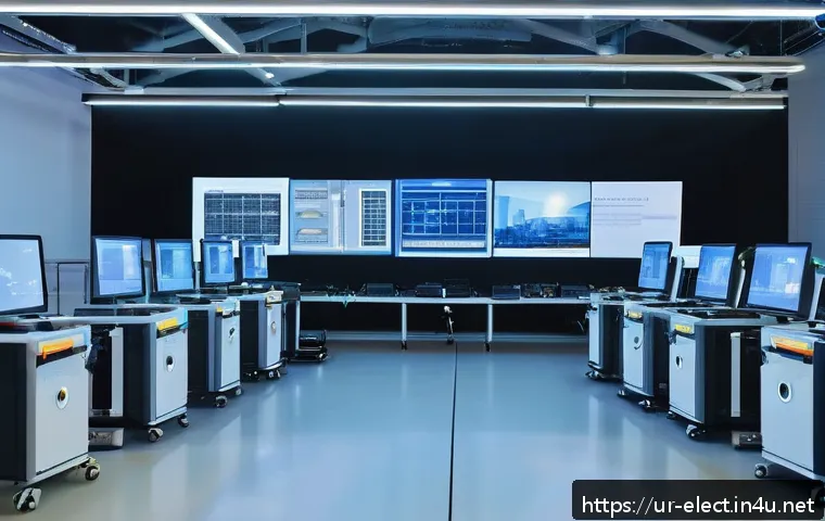 전자기기 관련 기업 탐구 - A futuristic electronic manufacturing facility in Pakistan, showcasing advanced AI-powered robots as...